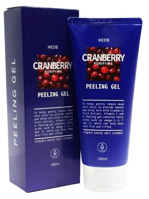 Med B Гель-скатка с экстрактом клюквы - Cranberry purifying peeling gel, 180мл