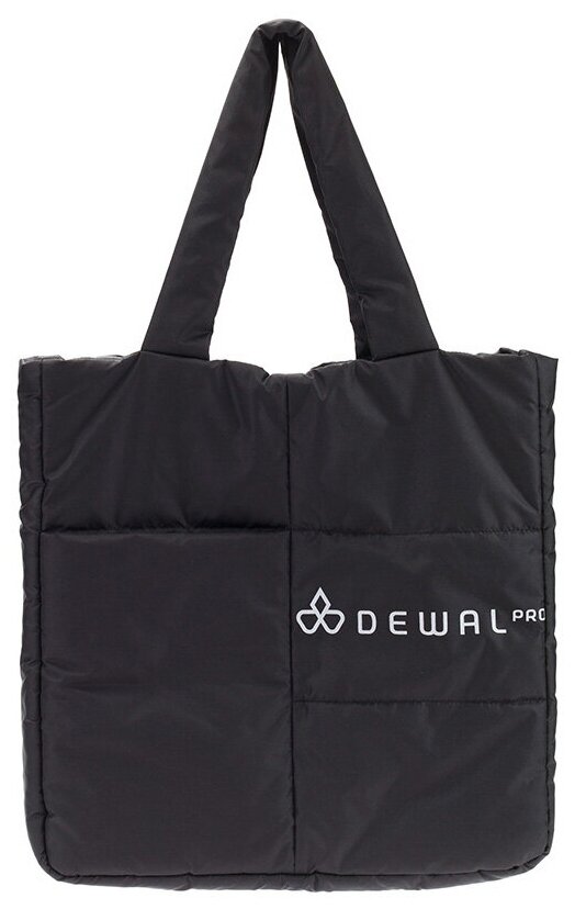 Сумка для парикмахерских инструментов DEWAL PRO, полимерный материал, строчка, черная, 42х40х6 см C6-20 black