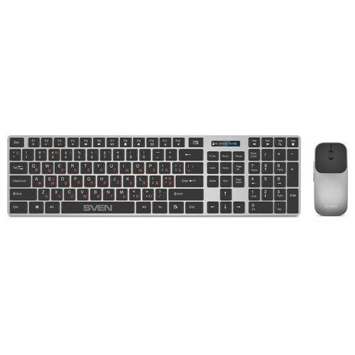Комплект клавиатура + мышь Sven Kb-c3000w black-silver беспроводной .