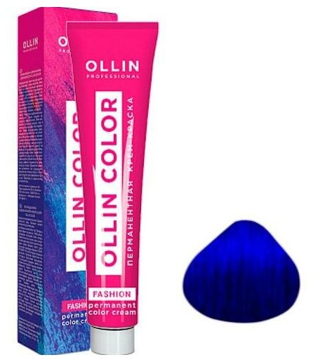 OLLIN COLOR FASHION краска для волос экстра интенсивный синий 60 МЛ