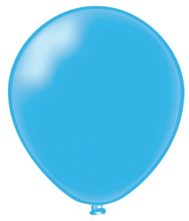 БиКей Шар латексный 12", пастель, цвет светло-голубой, набор 50 шт.
