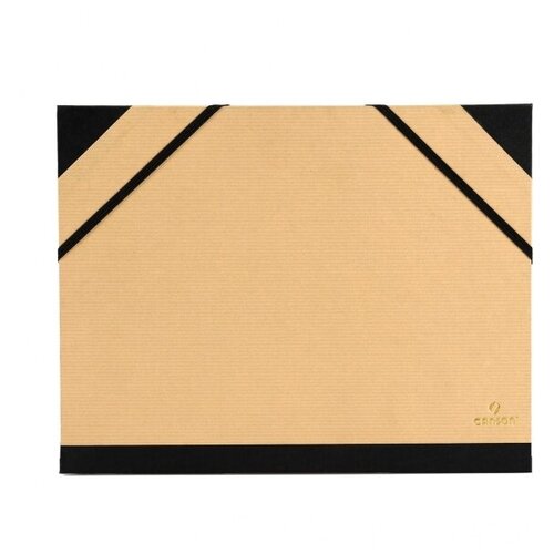 фото Папка carton a dessin tendance canson 2 эластичные резинки размер 52*72см коричневый крафт