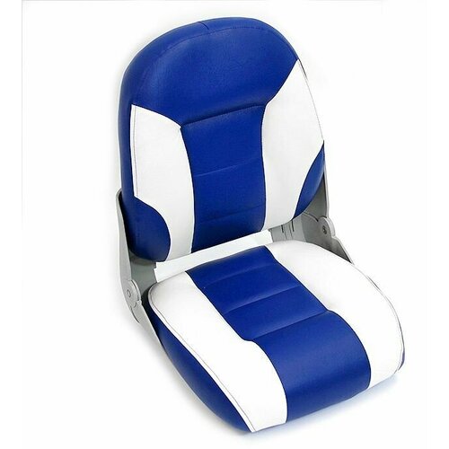 фото Сиденье мягкое складное cruistyle iii high back boat seat, бело-синее newstarmarine