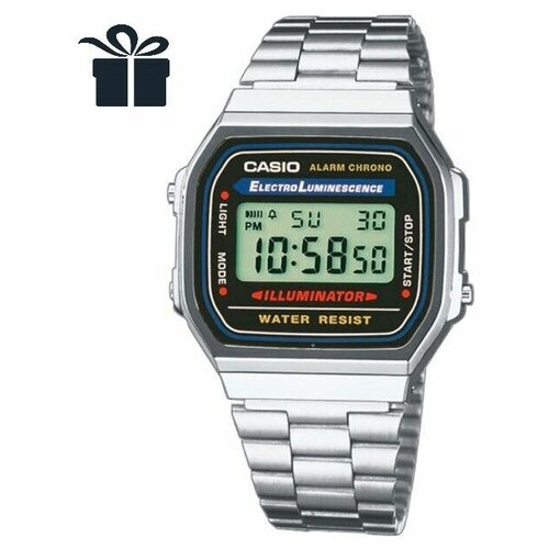 Часы наручные мужские CASIO Vintage A168WA-1 с гарантией от официального дилера