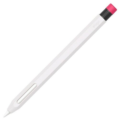 чехол для стилуса apple pencil esr серый Чехол Elago Silicone для стилуса Apple Pencil 2, белый