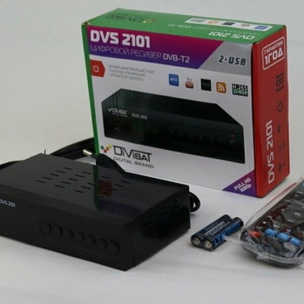 Цифровой эфирный приемник Divisat DVS-T2 - 2101 (H.265, T2, Youtube, IPTV) для просмотра бесплатного ТВ