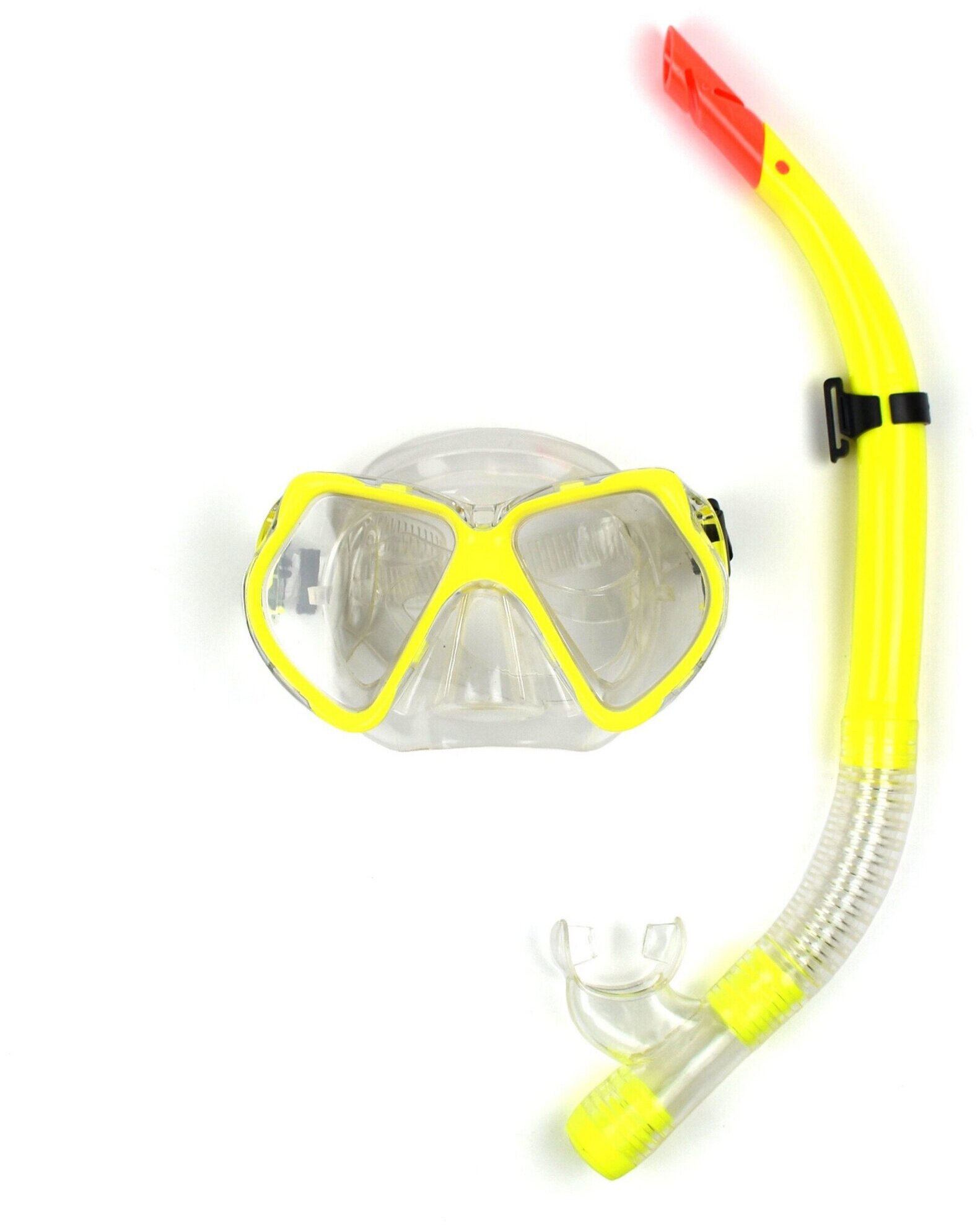 Набор (маска+трубка) 105-2А цвет: желтый