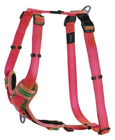 Rogz шлейка для собаки с мягкой вставкой и двухточечным контролем, SJC14C, красный - фотография № 2