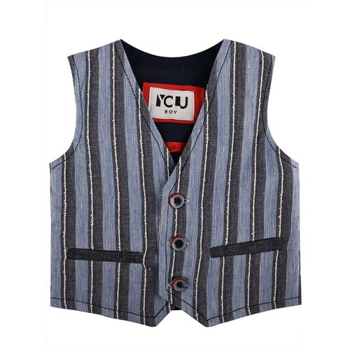 фото Жилет y-clu', голубой, 74
