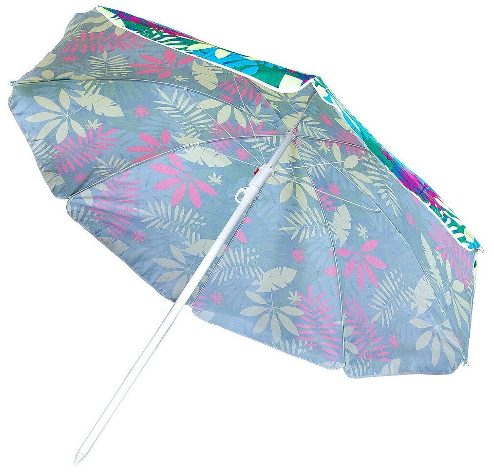 Зонт пляжный 170 см, с наклоном, 8 спиц, мет-л, в асс, Премиум, Y9-018 - фотография № 1