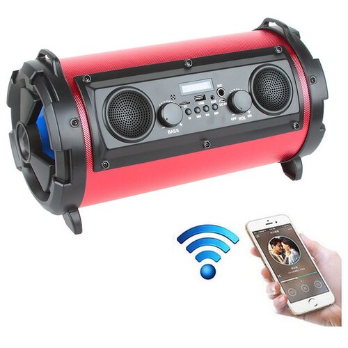 Колонка беспроводная Rojem HBPC1602BluetoothFM радиоподсветкакрасная 299000₽