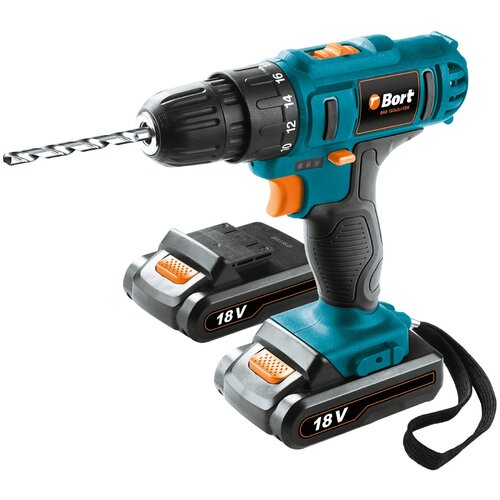 Аккумуляторная дрель-шуруповерт Bort BAB-18Ux2Li-FDK 1136900₽