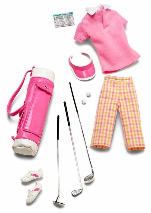 Комплект одежды Barbie Pink On The Green (Розовое на зеленом для кукол Барби)