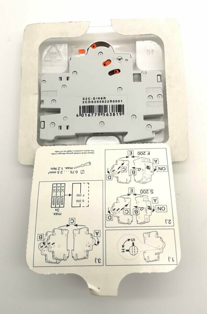 S2C-S/H6R Вспомогательный сигнальный контакт к S200, F200 ABB, 2CDS200922R0001