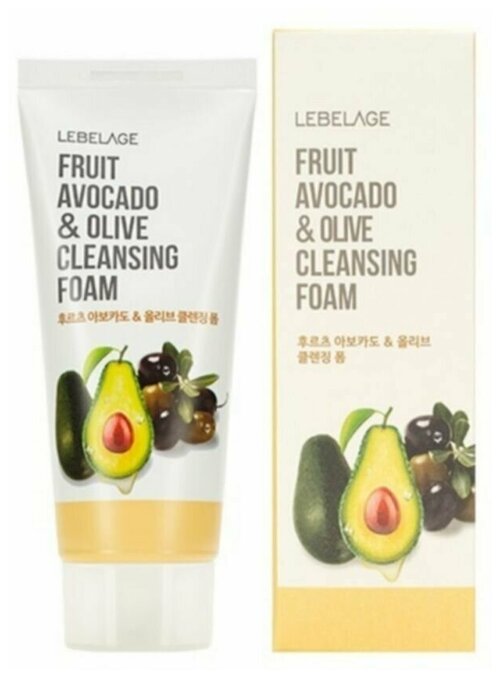 Lebelage Пенка для умывания с экстрактом авокадо и оливы Fruit Avocado & Olive Cleansing Foam, 100мл