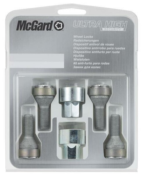 Болты-секретки McGard 37000SL M14x1.5 L31mm S19mm два ключа вращающееся кольцо