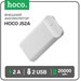 Hoco Внешний аккумулятор Hoco J52A, Li-Pol, 20000 мАч, microUSB - 2 А, 2 USB - 2 А, белый