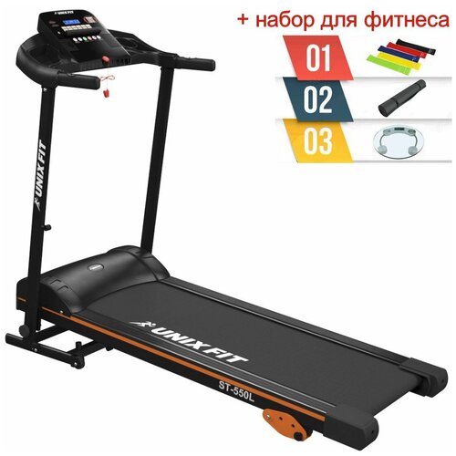 фото Беговая дорожка unix fit st-550l + набор для фитнеса unixfit