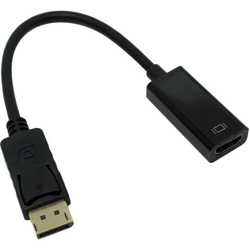 Переходник DisplayPort (M) - HDMI (F), 0.2м, ExeGate EX-DPM-HDMIF-0.2 (EX284921RUS) переходник displayport m hdmi f 0 2м exegate ex dpm hdmif 0 2 ex284921rus