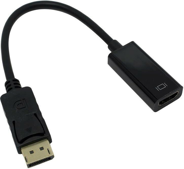 Переходник DisplayPort (M) - HDMI (F), 0.2м, ExeGate EX-DPM-HDMIF-0.2 (EX284921RUS)