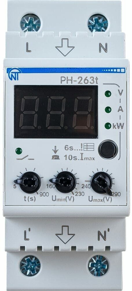 Реле контроля напряжения Новатек-Электро РН-263Т