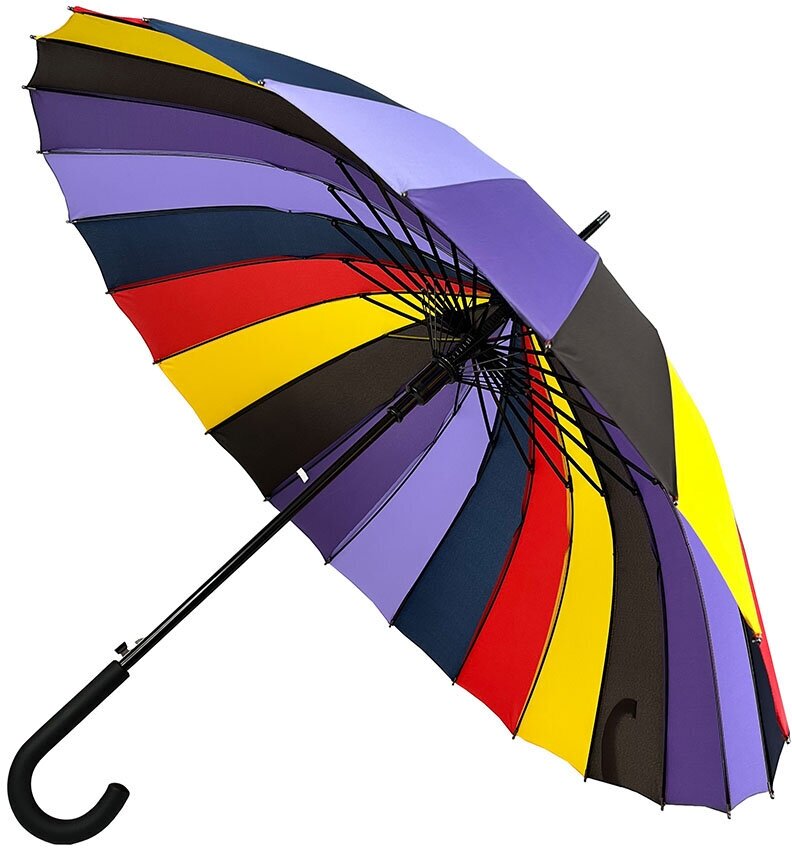 Женский зонт разноцветный радуга 24 спицы Meddo 