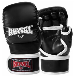 Перчатки ММА тренировочные черные - Reyvel - Черный - M