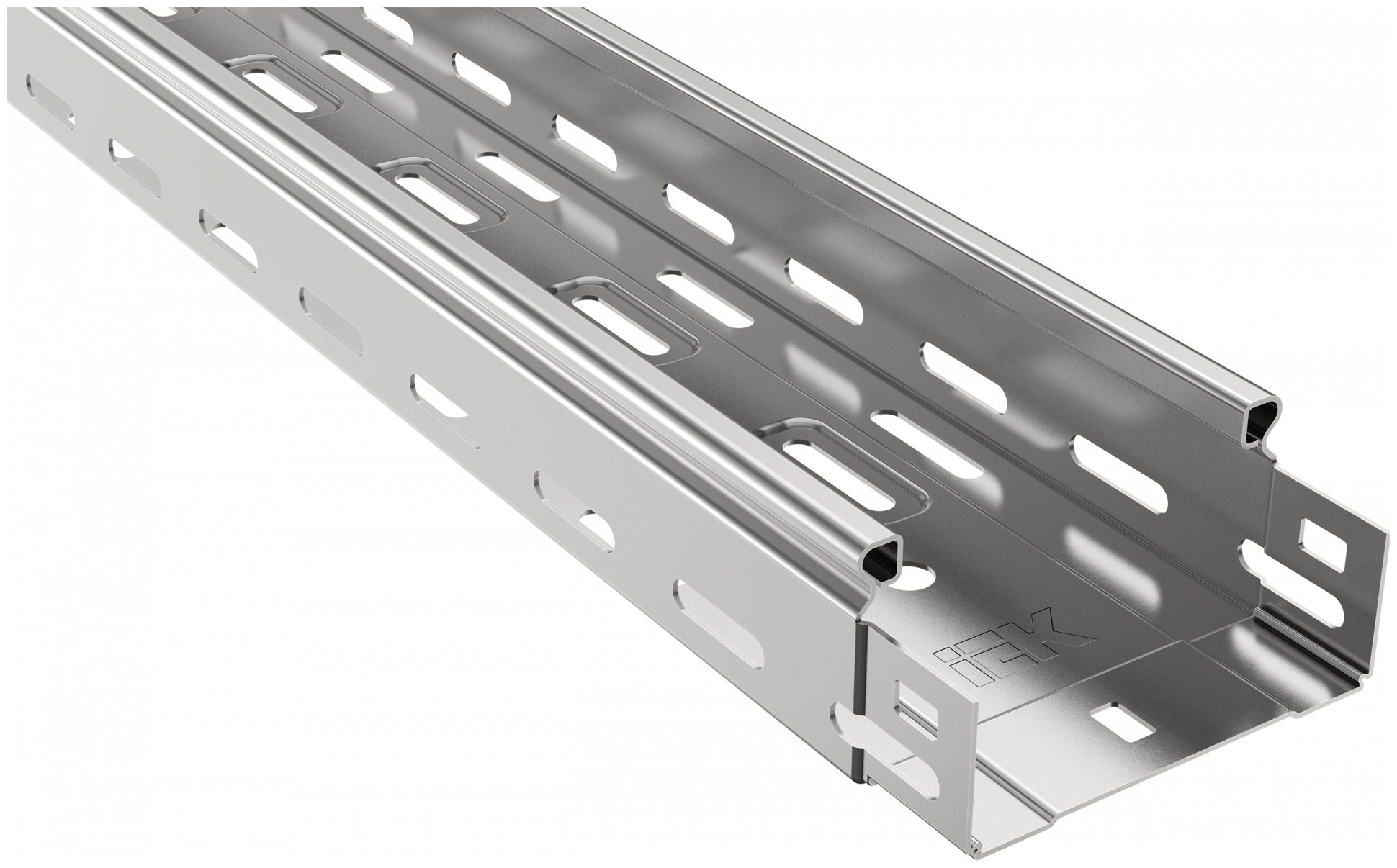 Лоток кабельный листовой IEK CLP10-050-100-100-3 50 х 100 х 3000 мм - фотография № 1