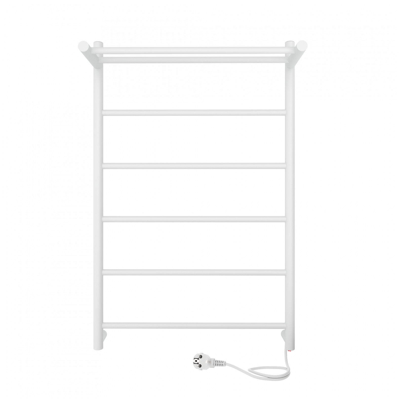 Полотенцесушитель электрический INDIGO Line с полкой 80/50 универсальное подключение Белый Матовый