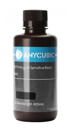 Фотополимерная смола Anycubic Colored UV Resin белый (0.5 л)