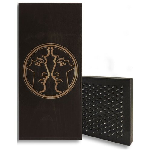 фото Доска садху с динамическими гвоздями, знак зодиака - 6 шаг 10мм черная goodwood