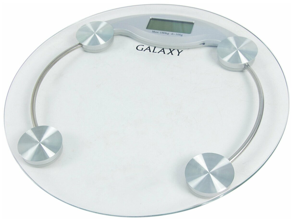 Весы напольные электронные Galaxy GL 4804 (до 180 кг,платформа круг прозрачное стекло) - фотография № 12