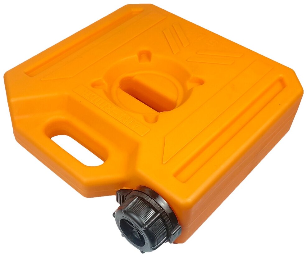 Канистра экспедиционная плоская для воды ART-RIDER 5 литров оранжевая с краном - фотография № 5