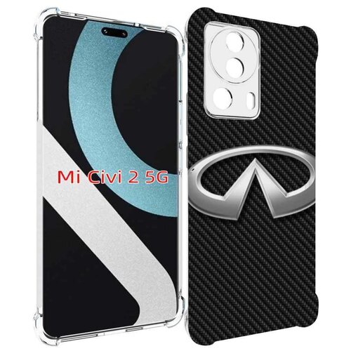 Чехол MyPads infiniti-инфинити-2 мужской для Xiaomi Civi 2 задняя-панель-накладка-бампер чехол задняя панель накладка бампер mypads infiniti инфинити 2 мужской для huawei nova 4 противоударный