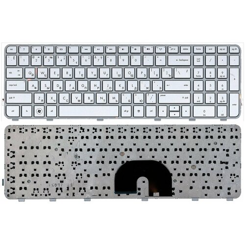 Клавиатура для ноутбука HP Pavilion DV6-6000 серебристая 1010₽