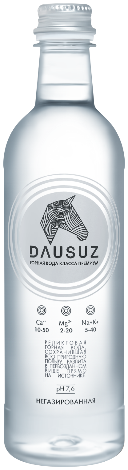 Вода минеральная питьевая Dausuz (Даусуз), негазированная, 12 шт по 0,5 л, ПЭТ