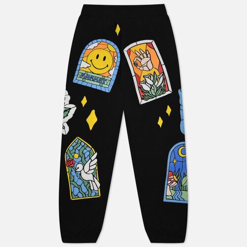 фото Мужские брюки market smiley cathedral glass чёрный, размер m