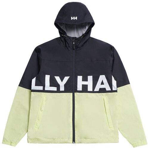 фото  ветровка helly hansen демисезонная, подкладка, капюшон, карманы, манжеты, размер m, синий, желтый