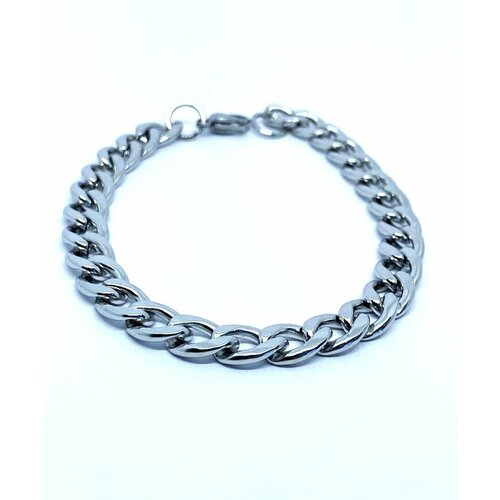 фото Браслет-цепочка, металл, размер 22 см, серебряный нет бренда