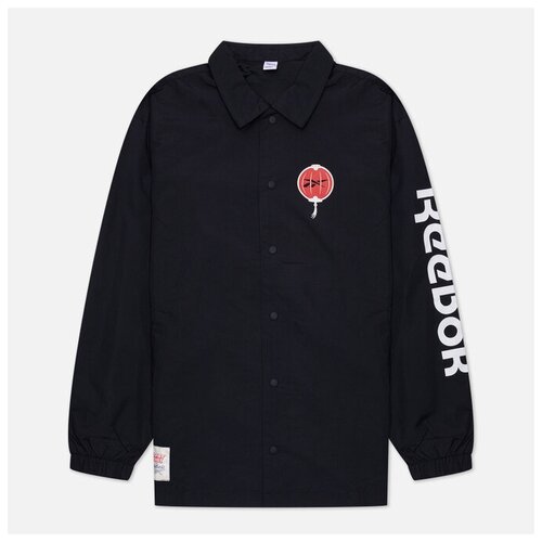 фото Мужская куртка ветровка reebok x looney tunes coach чёрный, размер s