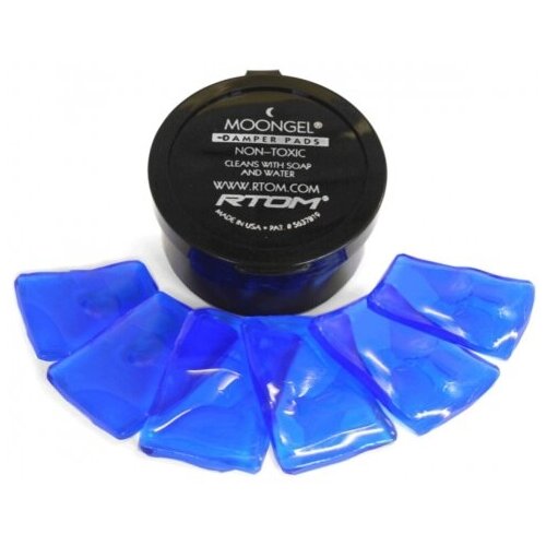 Демпферы для барабанов RTOM MOONGEL Dampers Pads Original Blue, 6 шт