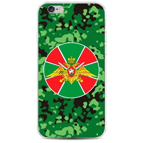 фото Силиконовый чехол "пограничные войска зеленый камуфляж" на apple iphone 6s / айфон 6s case place