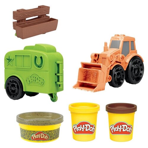 фото Игрушка hasbro набор для лепки фермерский трактор f10125l0 play-doh