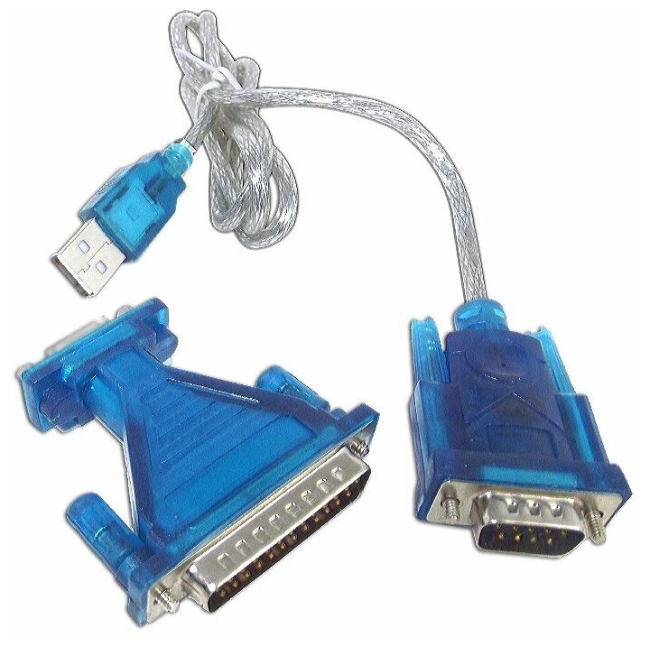 Адаптер RS232 KS-331 USB Am - 9M конвертор COM порта CH340 чип - кабель 0.7 метра, крепеж - винты