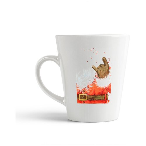 фото Кружка-латте coolpodarok "новый год. крутой санта"