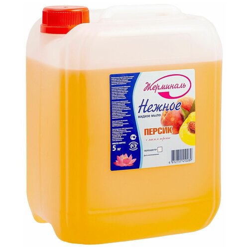JERMiNAL Cosmetics Жидкое Мыло Нежное Персик с маслом персика 5 л для рук и тела 1263₽