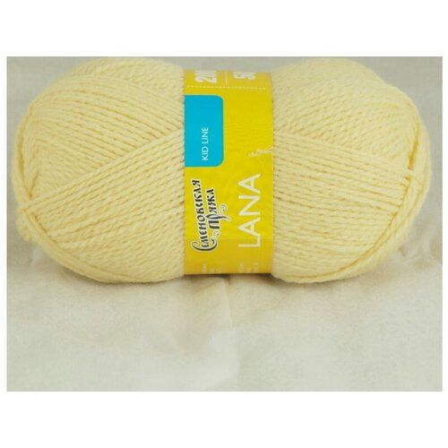 Пряжа Семеновская Lana (Лана) шампанское (772), 50%шерсть/50%акрил, 200м, 50г, 5шт