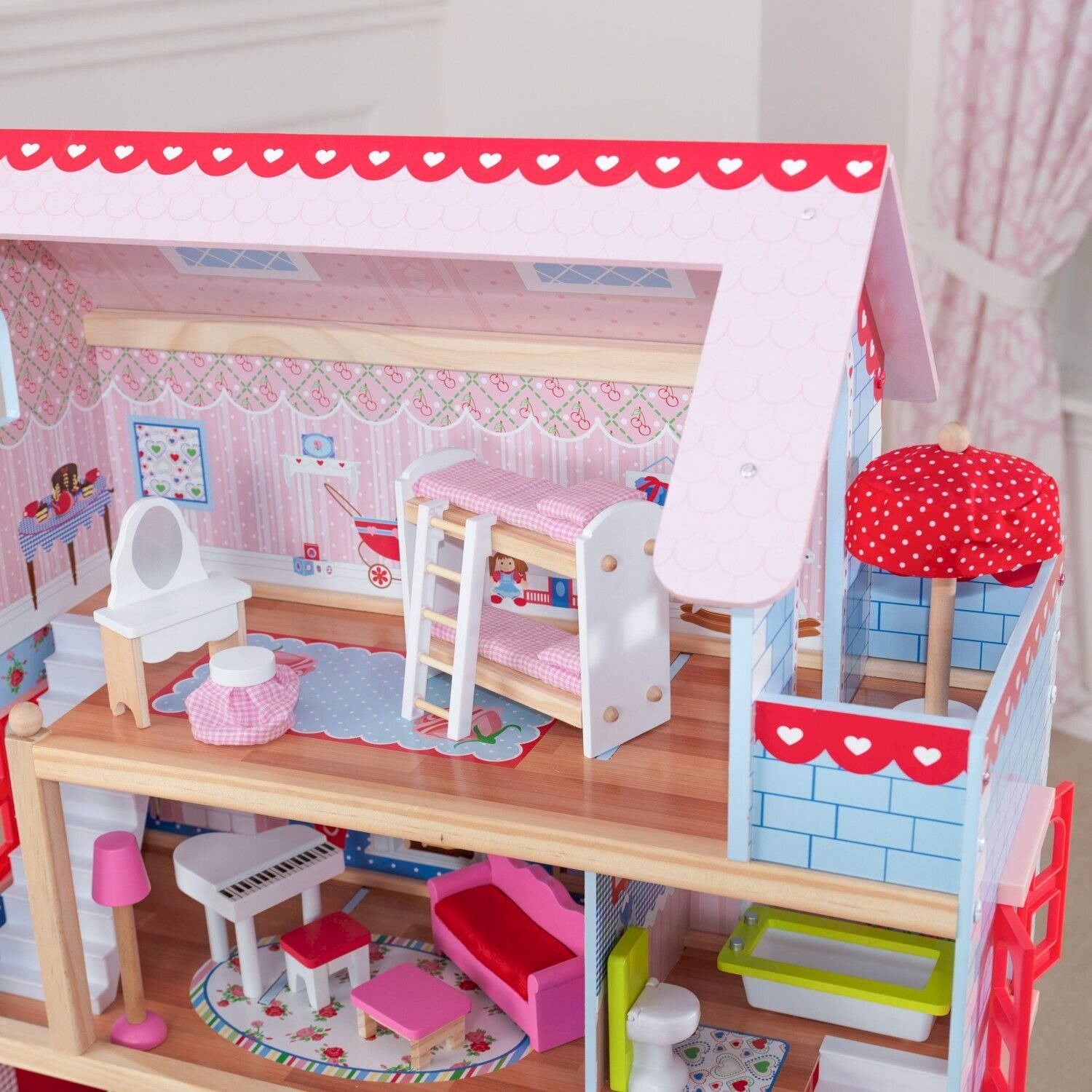 Кукольный домик KidKraft Открытый коттедж с мебелью - фото №5