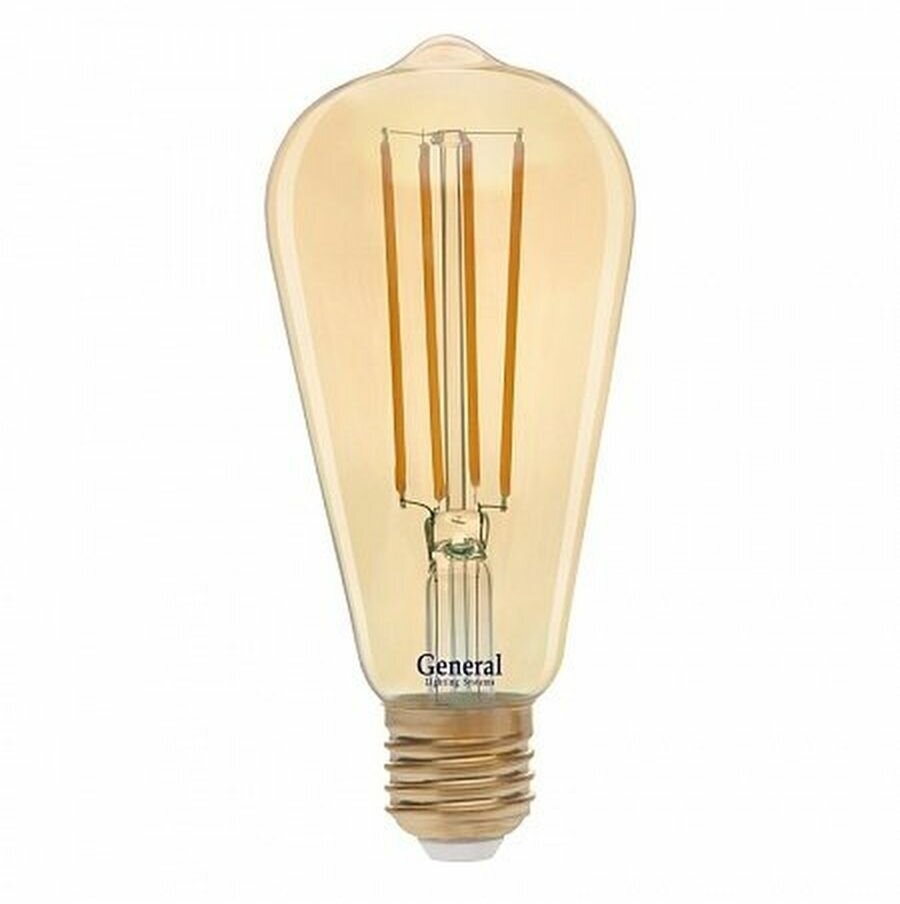 Лампа LED GENERAL ECO FILAMENT золотая ST64S 8W E27 750Lm 2700K