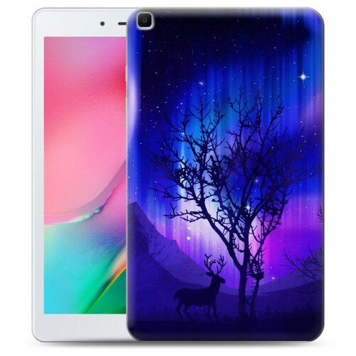 фото Дизайнерский силиконовый чехол для samsung galaxy tab a 8.0 2019 северное сияние 100gadgets